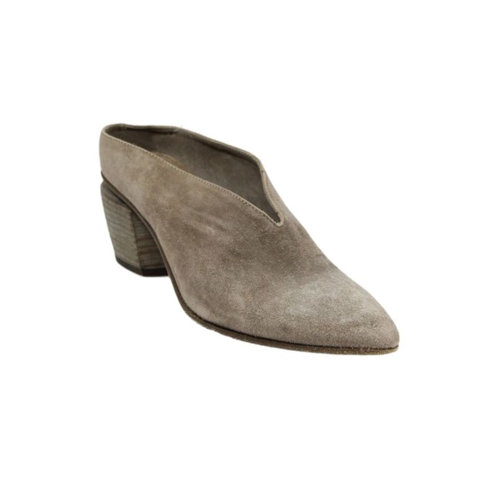 Officine Creative Womens Suede Pointed Toe Heels Gray Size 37.5 7.5